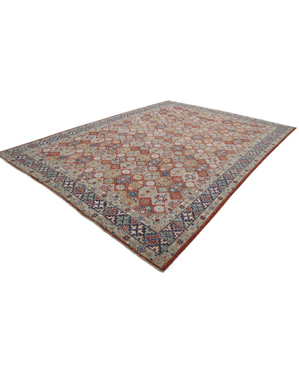 Oushak 10' 2" X 14' 0" Hand Knotted Wool Rug 10' 2" X 14' 0" (310 X 427) / Rust / Wool