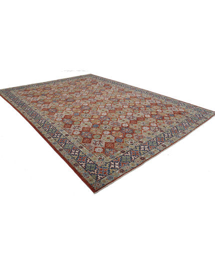Oushak 10' 2" X 14' 0" Hand Knotted Wool Rug 10' 2" X 14' 0" (310 X 427) / Rust / Wool
