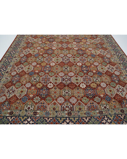 Oushak 10' 2" X 14' 0" Hand Knotted Wool Rug 10' 2" X 14' 0" (310 X 427) / Rust / Wool