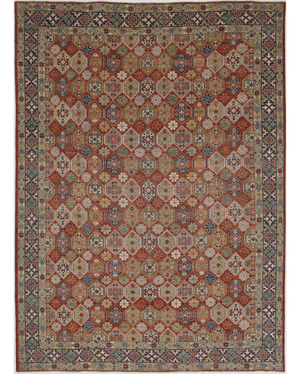 Oushak 10' 2" X 14' 0" Hand Knotted Wool Rug 10' 2" X 14' 0" (310 X 427) / Rust / Wool