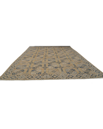 Oushak 12' 10" X 17' 2" Hand Knotted Wool Rug 12' 10" X 17' 2" (391 X 523) / Gold / Wool