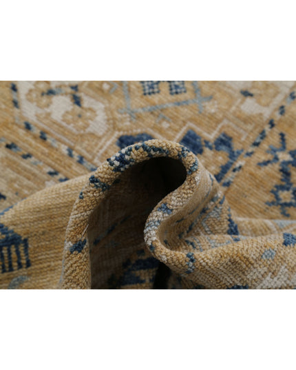 Oushak 12' 10" X 17' 2" Hand Knotted Wool Rug 12' 10" X 17' 2" (391 X 523) / Gold / Wool