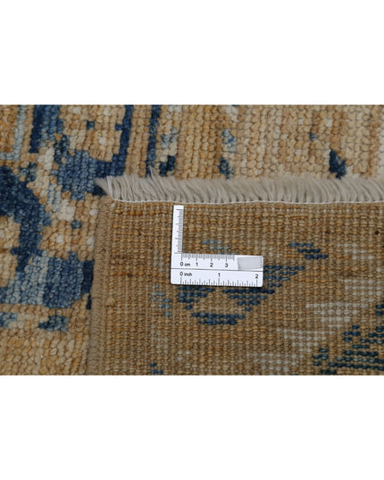 Oushak 12' 10" X 17' 2" Hand Knotted Wool Rug 12' 10" X 17' 2" (391 X 523) / Gold / Wool