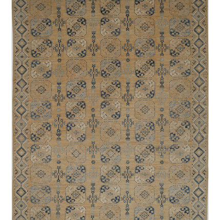 Oushak 12' 10" X 17' 2" Hand Knotted Wool Rug 12' 10" X 17' 2" (391 X 523) / Gold / Wool