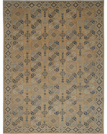Oushak 12' 10" X 17' 2" Hand Knotted Wool Rug 12' 10" X 17' 2" (391 X 523) / Gold / Wool