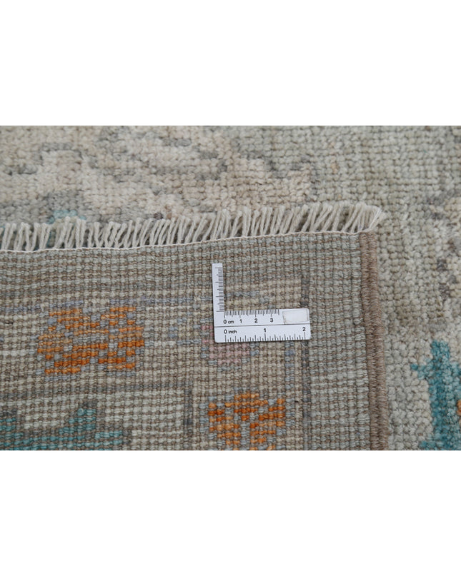 Oushak 8' 5" X 10' 1" Hand Knotted Wool Rug 8' 5" X 10' 1" (257 X 307) / Grey / Wool