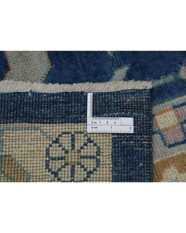 Oushak 9' 11" X 13' 3" Hand Knotted Wool Rug 9' 11" X 13' 3" (302 X 404) / Blue / Wool