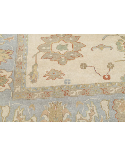 Oushak 10' 10" X 14' 2" Hand Knotted Wool Rug 10' 10" X 14' 2" (330 X 432) / Beige / Wool