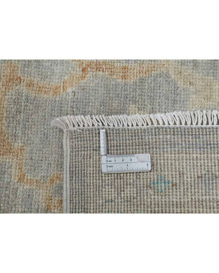 Oushak 8' 10" X 11' 6" Hand Knotted Wool Rug 8' 10" X 11' 6" (269 X 351) / Grey / Wool