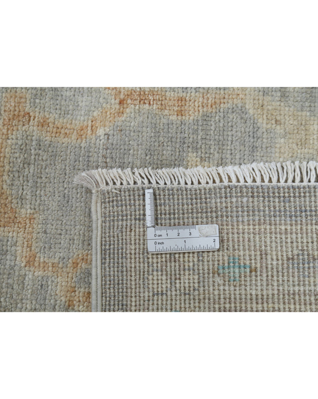 Oushak 8' 10" X 11' 6" Hand Knotted Wool Rug 8' 10" X 11' 6" (269 X 351) / Grey / Wool