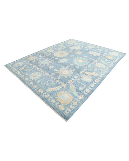 Oushak 8' 0" X 10' 4" Hand Knotted Wool Rug 8' 0" X 10' 4" (244 X 315) / Grey / Wool
