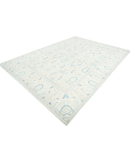 Oushak 8' 8" X 12' 0" Hand Knotted Wool Rug 8' 8" X 12' 0" (264 X 366) / Ivory / Wool