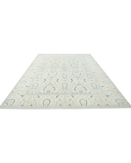 Oushak 8' 8" X 12' 0" Hand Knotted Wool Rug 8' 8" X 12' 0" (264 X 366) / Ivory / Wool