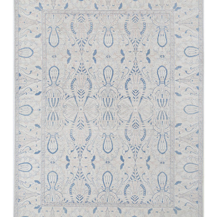 Oushak 8' 8" X 12' 0" Hand Knotted Wool Rug 8' 8" X 12' 0" (264 X 366) / Ivory / Wool