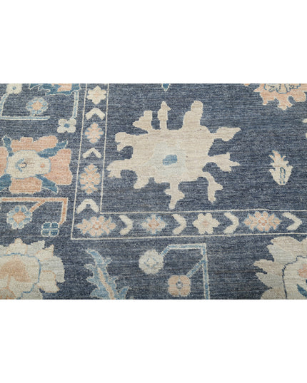 Oushak 8' 1" X 9' 9" Hand Knotted Wool Rug 8' 1" X 9' 9" (246 X 297) / Grey / Wool