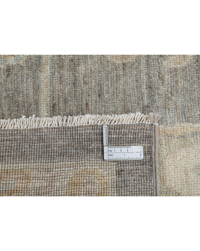 Oushak 9' 9" X 12' 11" Hand Knotted Wool Rug 9' 9" X 12' 11" (297 X 394) / Ivory / Wool