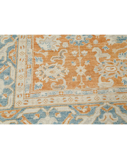 Oushak 8' 3" X 10' 1" Hand Knotted Wool Rug 8' 3" X 10' 1" (251 X 307) / Orange / Wool