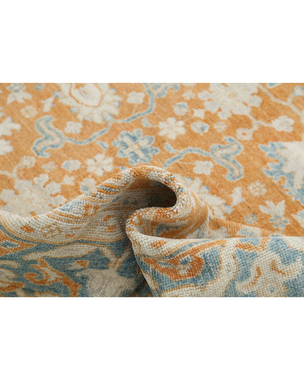 Oushak 8' 3" X 10' 1" Hand Knotted Wool Rug 8' 3" X 10' 1" (251 X 307) / Orange / Wool