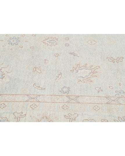 Oushak 12' 9" X 17' 7" Hand Knotted Wool Rug 12' 9" X 17' 7" (389 X 536) / Grey / Wool