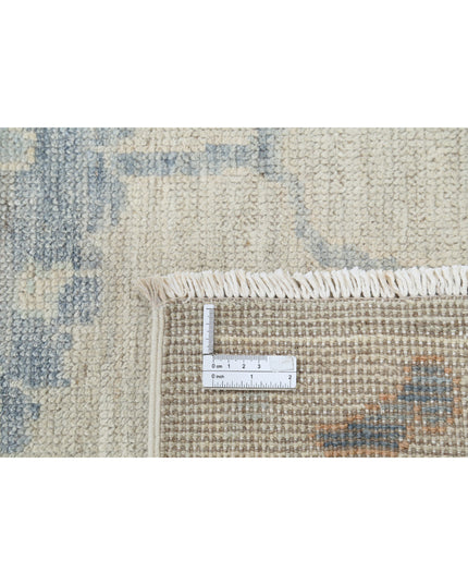 Oushak 9' 3" X 11' 11" Hand Knotted Wool Rug 9' 3" X 11' 11" (282 X 363) / Grey / Wool