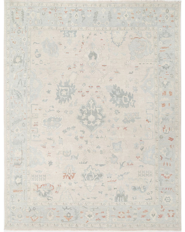 Oushak 11' 8" X 14' 10" Hand Knotted Wool Rug 11' 8" X 14' 10" (356 X 452) / Beige / Wool