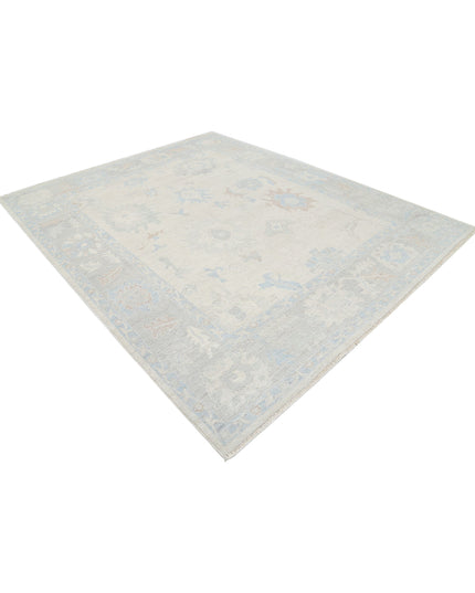Oushak 8' 2" X 9' 11" Hand Knotted Wool Rug 8' 2" X 9' 11" (249 X 302) / Ivory / Wool