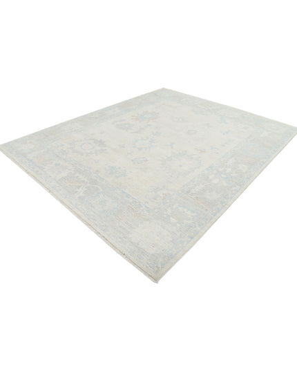 Oushak 8' 2" X 9' 11" Hand Knotted Wool Rug 8' 2" X 9' 11" (249 X 302) / Ivory / Wool