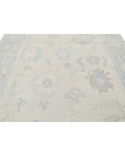 Oushak 8' 2" X 9' 11" Hand Knotted Wool Rug 8' 2" X 9' 11" (249 X 302) / Ivory / Wool