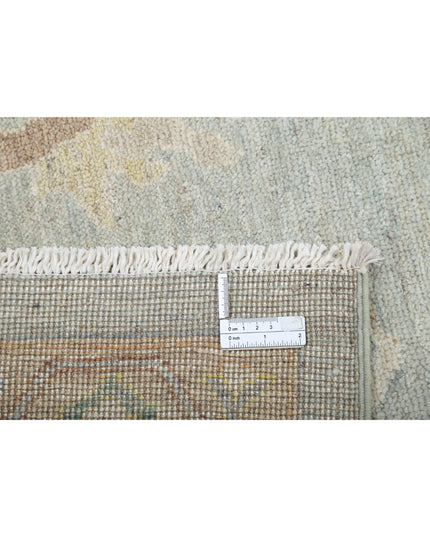 Oushak 9' 11" X 13' 7" Hand Knotted Wool Rug 9' 11" X 13' 7" (302 X 414) / Blue / Wool