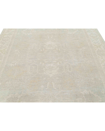 Oushak 8' 1" X 9' 6" Hand Knotted Wool Rug 8' 1" X 9' 6" (246 X 290) / Grey / Wool