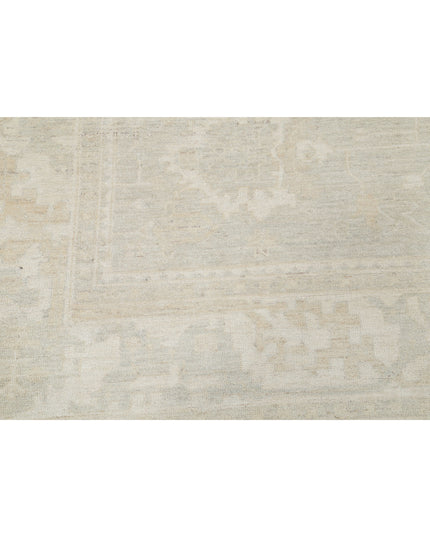 Oushak 8' 1" X 9' 6" Hand Knotted Wool Rug 8' 1" X 9' 6" (246 X 290) / Grey / Wool