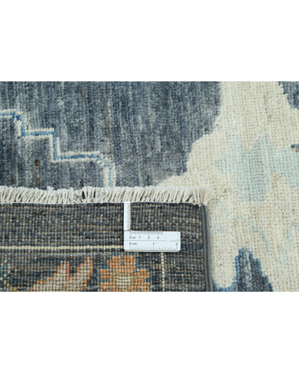 Oushak 10' 4" X 13' 11" Hand Knotted Wool Rug 10' 4" X 13' 11" (315 X 424) / Grey / Wool