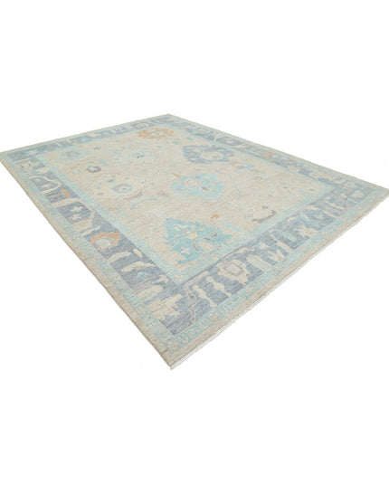Oushak 9' 0" X 11' 9" Hand Knotted Wool Rug 9' 0" X 11' 9" (274 X 358) / Peach / Wool