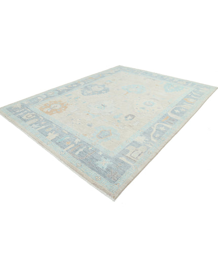 Oushak 9' 0" X 11' 9" Hand Knotted Wool Rug 9' 0" X 11' 9" (274 X 358) / Peach / Wool