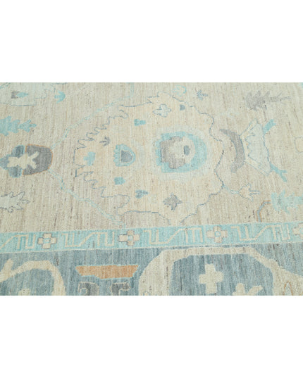 Oushak 9' 0" X 11' 9" Hand Knotted Wool Rug 9' 0" X 11' 9" (274 X 358) / Peach / Wool