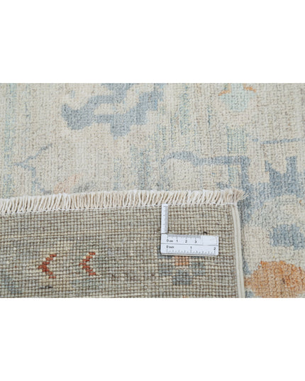 Oushak 8' 1" X 10' 2" Hand Knotted Wool Rug 8' 1" X 10' 2" (246 X 310) / Silver / Wool
