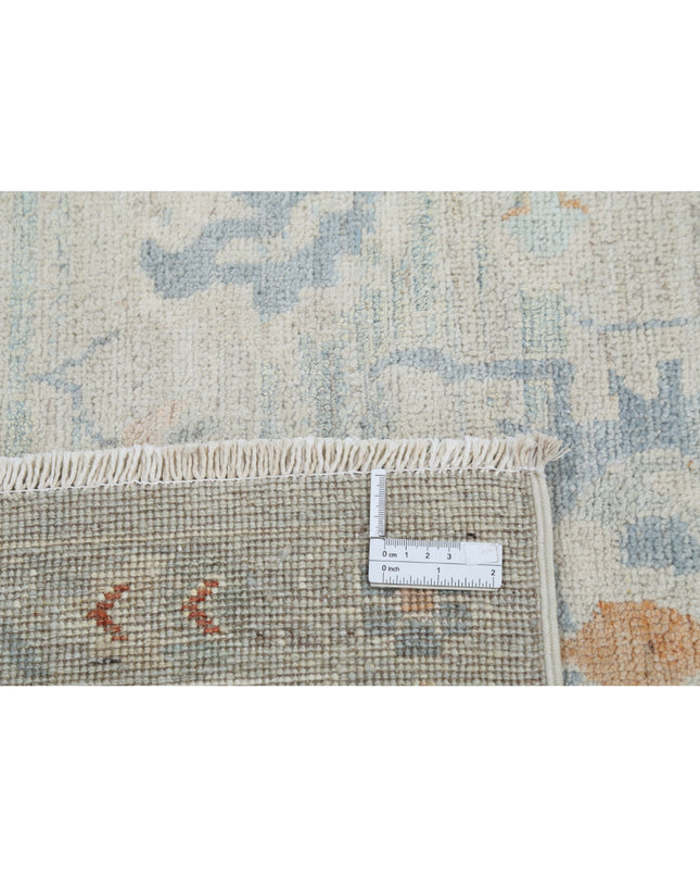 Oushak 8' 1" X 10' 2" Hand Knotted Wool Rug 8' 1" X 10' 2" (246 X 310) / Silver / Wool