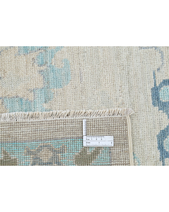 Oushak 9' 1" X 11' 9" Hand Knotted Wool Rug 9' 1" X 11' 9" (277 X 358) / Silver / Wool