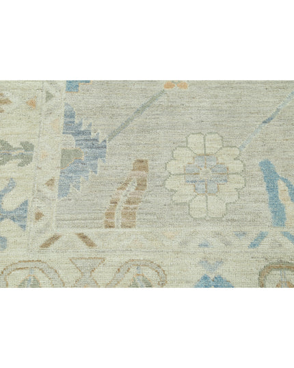 Oushak 9' 2" X 11' 11" Hand Knotted Wool Rug 9' 2" X 11' 11" (280 X 363) / Grey / Wool