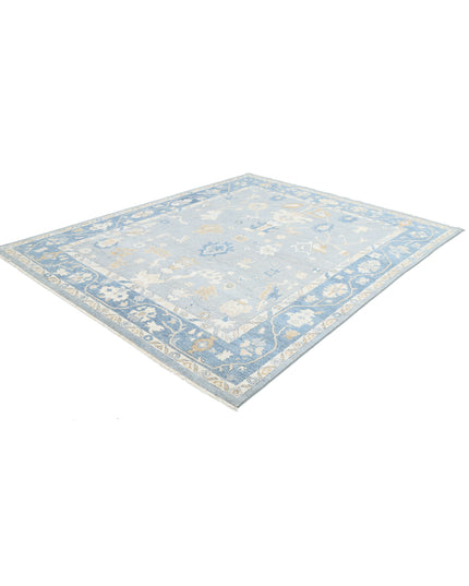 Oushak 8' 0" X 9' 10" Hand Knotted Wool Rug 8' 0" X 9' 10" (244 X 300) / Grey / Wool