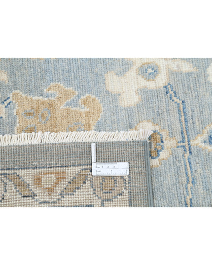 Oushak 8' 0" X 9' 10" Hand Knotted Wool Rug 8' 0" X 9' 10" (244 X 300) / Grey / Wool
