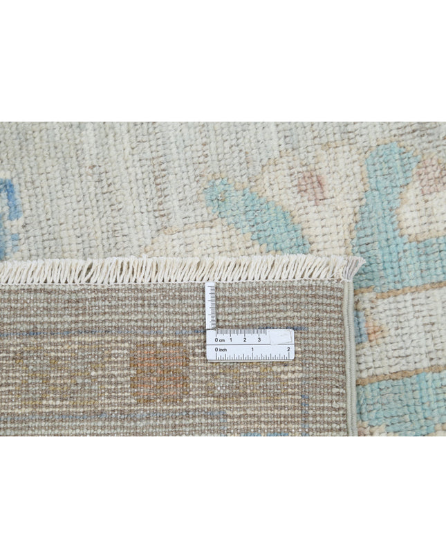 Oushak 7' 8" X 10' 0" Hand Knotted Wool Rug 7' 8" X 10' 0" (234 X 305) / Silver / Wool