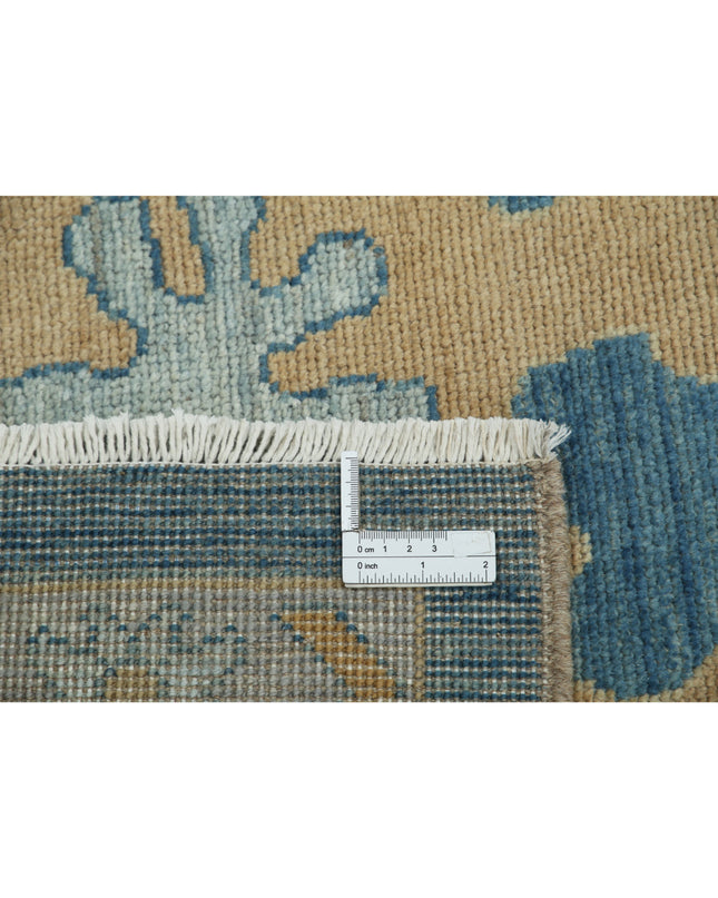 Oushak 9' 10" X 13' 8" Hand Knotted Wool Rug 9' 10" X 13' 8" (300 X 417) / Blue / Wool