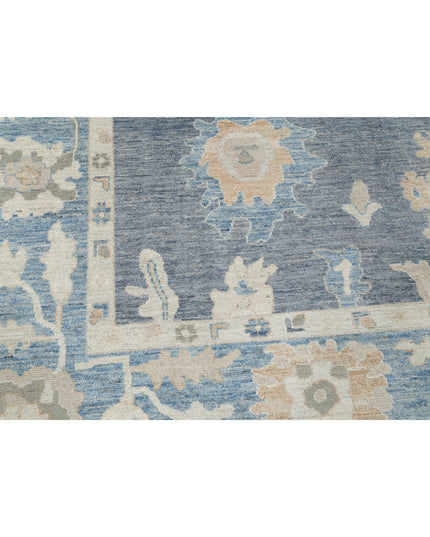 Oushak 8' 0" X 9' 10" Hand Knotted Wool Rug 8' 0" X 9' 10" (244 X 300) / Grey / Wool