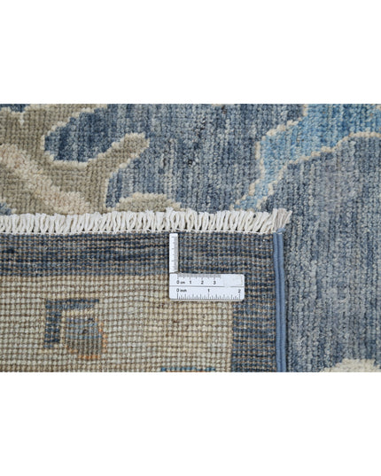 Oushak 8' 0" X 9' 10" Hand Knotted Wool Rug 8' 0" X 9' 10" (244 X 300) / Grey / Wool