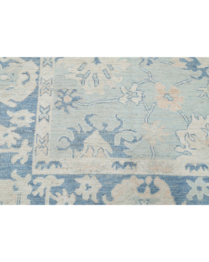 Oushak 8' 2" X 9' 10" Hand Knotted Wool Rug 8' 2" X 9' 10" (249 X 300) / Green / Wool