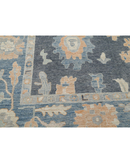 Oushak 10' 2" X 13' 8" Hand Knotted Wool Rug 10' 2" X 13' 8" (310 X 417) / Grey / Wool