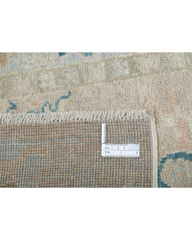 Oushak 3' 2" X 12' 11" Hand Knotted Wool Rug 3' 2" X 12' 11" (97 X 394) / Taupe / Wool