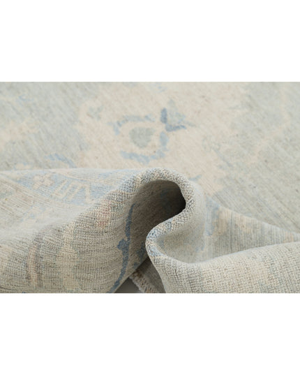 Oushak 7' 10" X 9' 9" Hand Knotted Wool Rug 7' 10" X 9' 9" (239 X 297) / Grey / Wool
