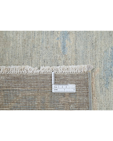 Oushak 7' 10" X 9' 9" Hand Knotted Wool Rug 7' 10" X 9' 9" (239 X 297) / Grey / Wool